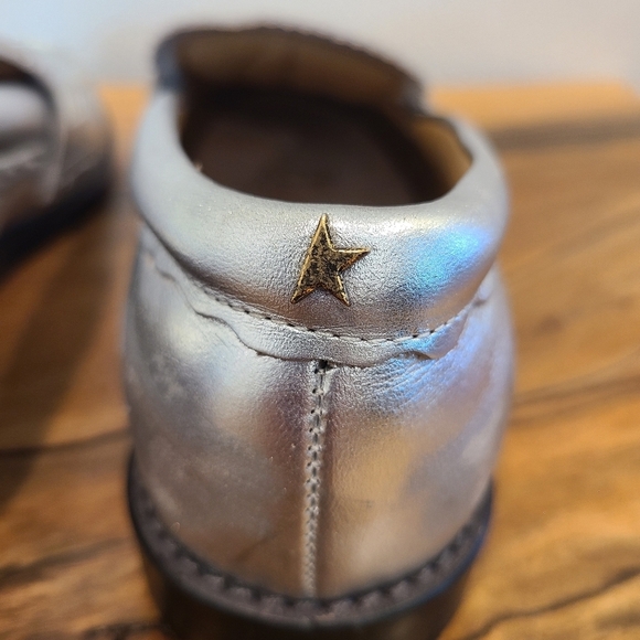 Golden Goose Jerry Metallic Silver Penny Loafer - Picture 5 of 16